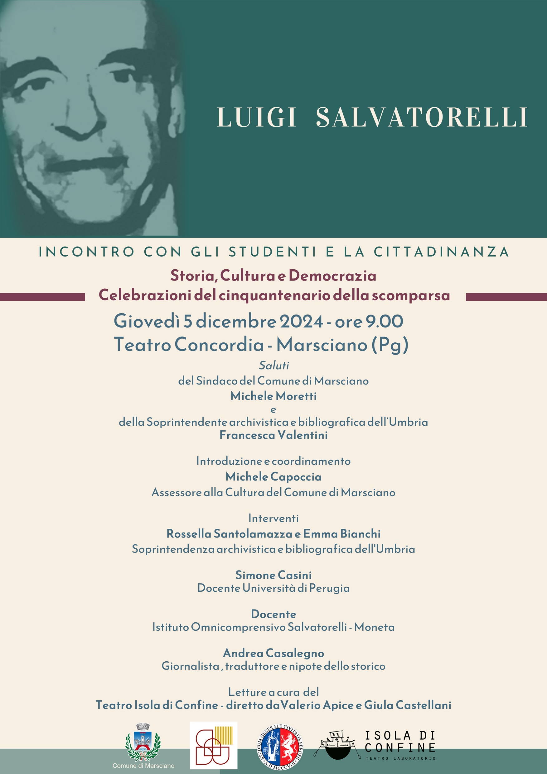 Incontro per i 50 anni dalla morte di Luigi Salvatorelli
